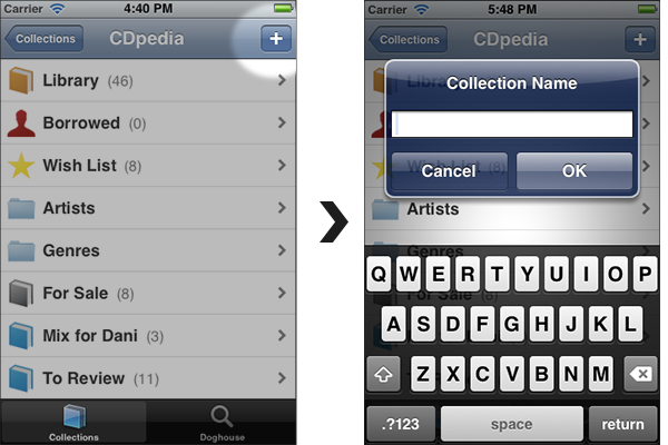 Add a new collection