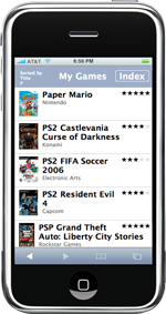 iPhone screenshot