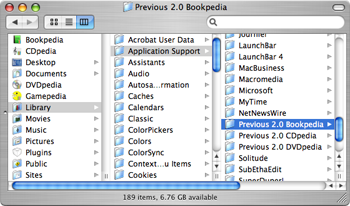 Previous Pedia folder location